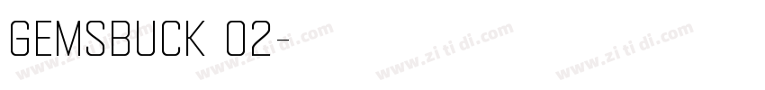 gemsbuck 02字体转换